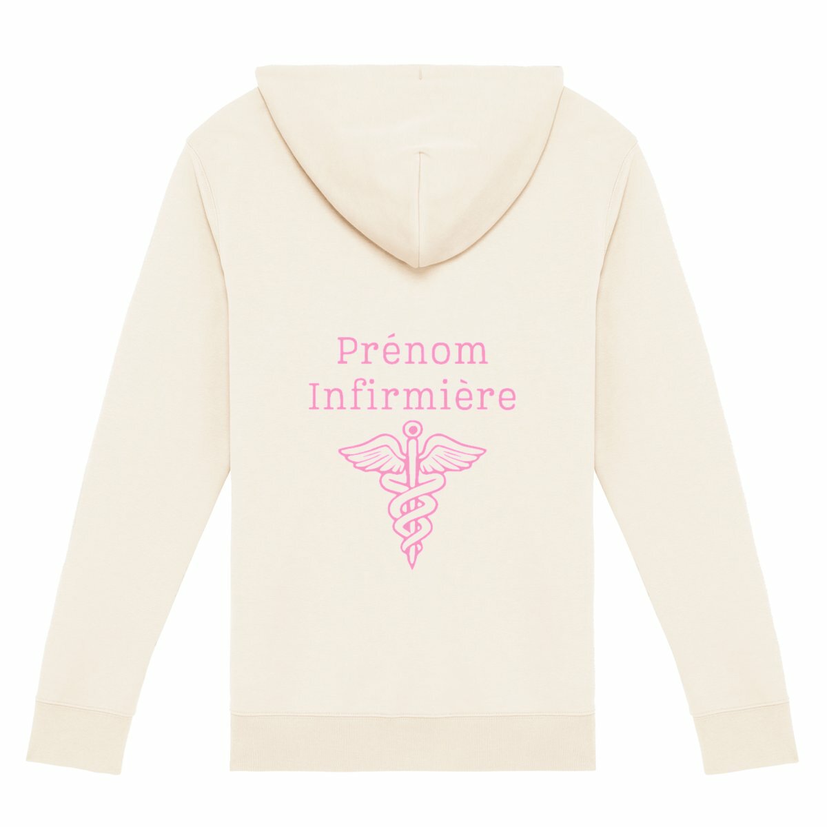 A PERSONNALISER - Sweat à capuche zippé - Infirmière  - dos_0