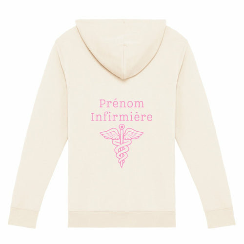 A PERSONNALISER - Sweat à capuche zippé - Infirmière  - dos_0