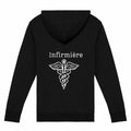 Sweat à capuche zippé - Infirmière (noir ou bleu) - dos_1