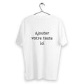 T-shirt Unisexe Classique Blanc à personnaliser (dos) - dos_blanc