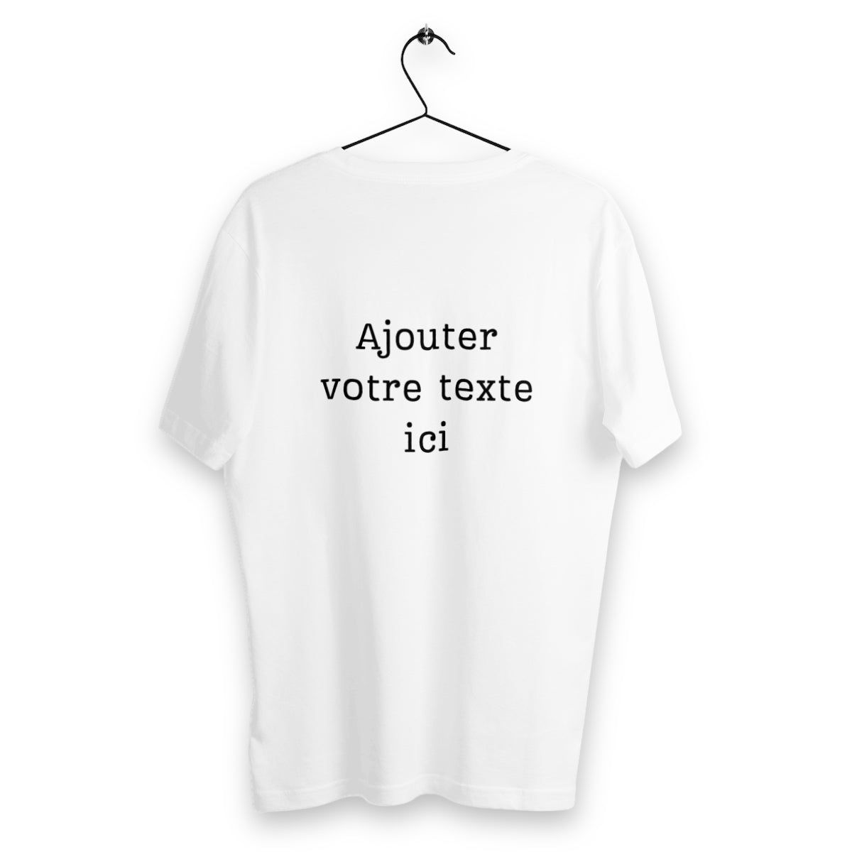 T-shirt Unisexe Classique Blanc à personnaliser (dos) - dos_blanc