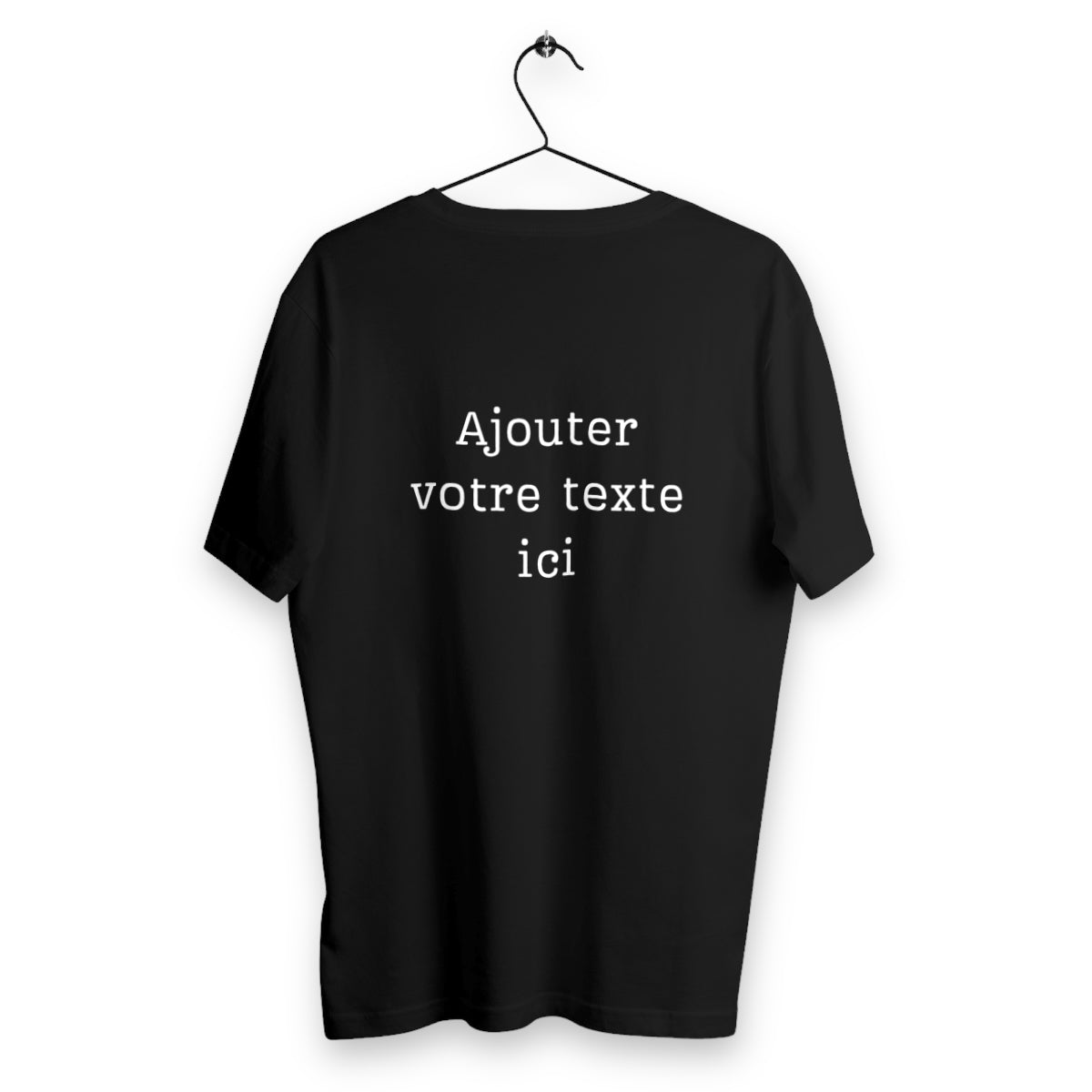T-shirt Unisexe Classique à personnaliser (dos) - dos_noir
