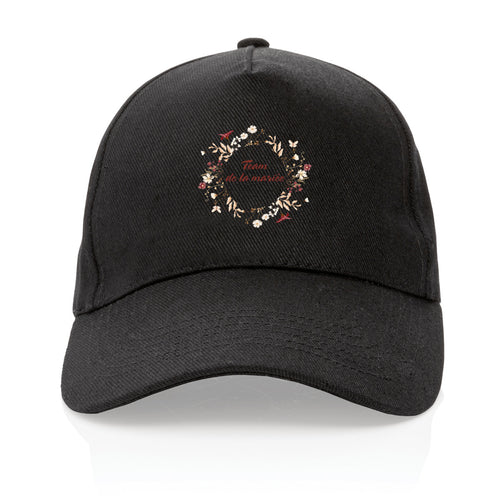 Casquette 100% recyclée - Team de la mariée  - face_0