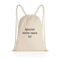 Sac à dos à cordelettes recyclé à personnaliser - face_0