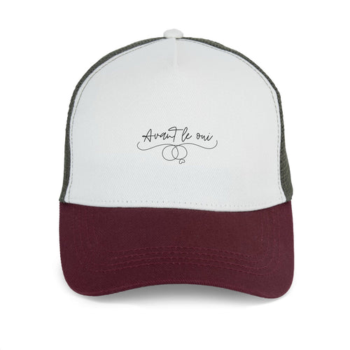 Casquette Trucker écoresponsable - Avant le oui  - face_0