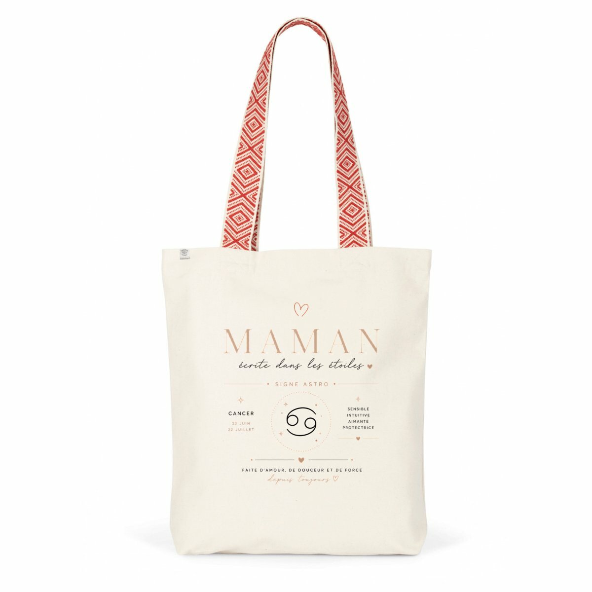 Totebag ethnique - Signe astrologique  - face_1