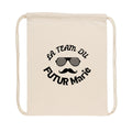 Sac à dos à cordelettes recyclé - La Team du Marié - face_2