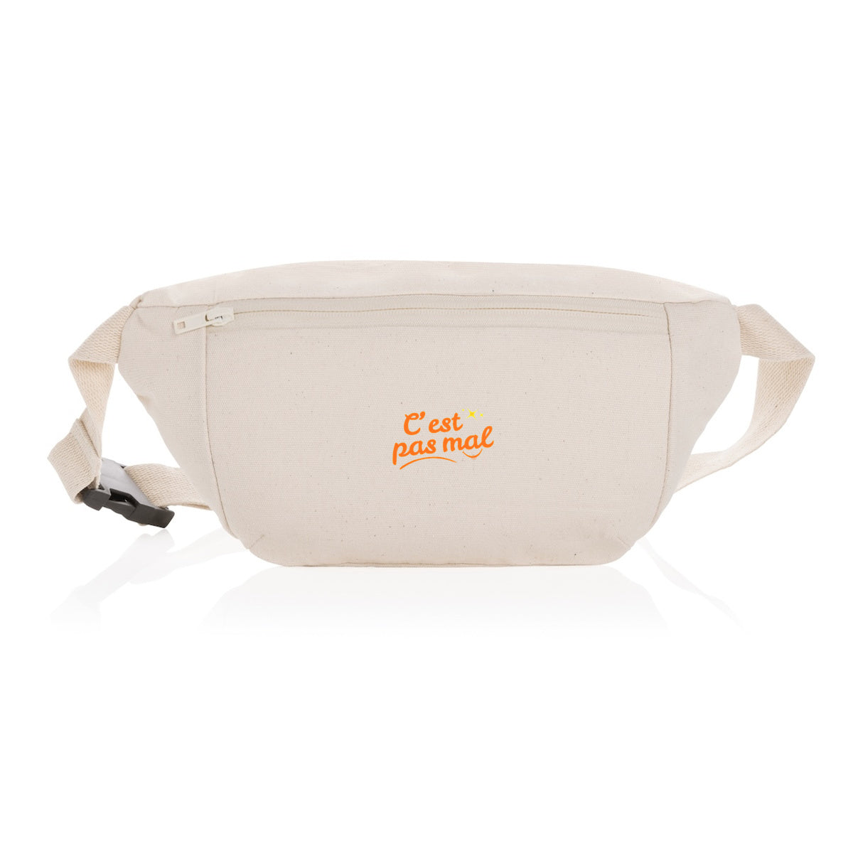 Sac banane en toile recyclée  - face_2