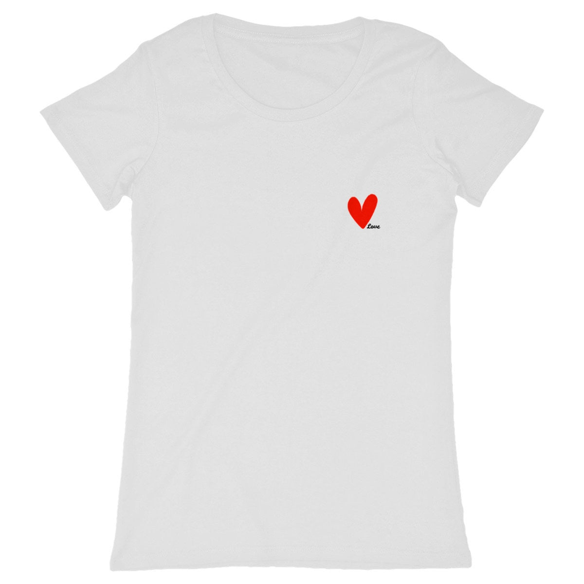 T-shirt Femme Classique - Love  - face_blanc