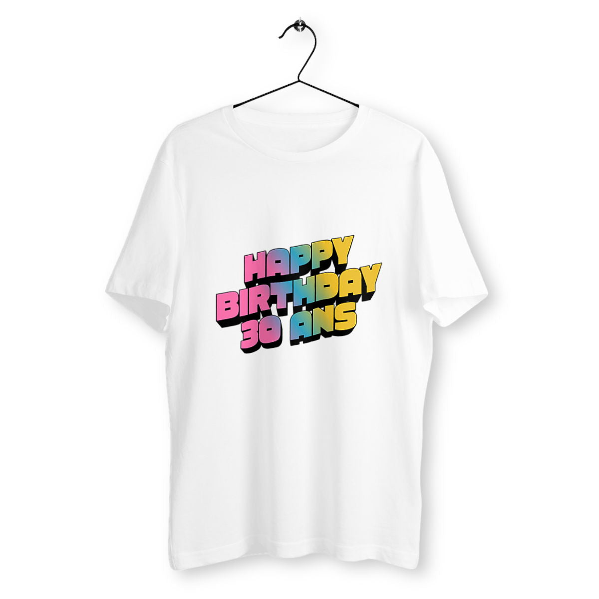 T-shirt Unisexe Classique SQ - 30 ans - face_blanc