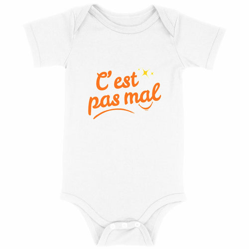 Body bébé C'est pas mal  - face_blanc