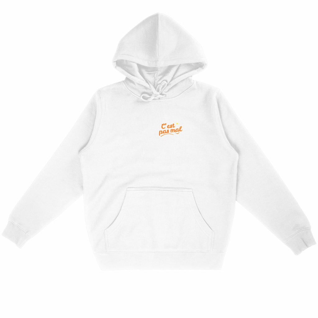 Sweat à capuche Léger Unisexe C'est pas mal  - face_blanc