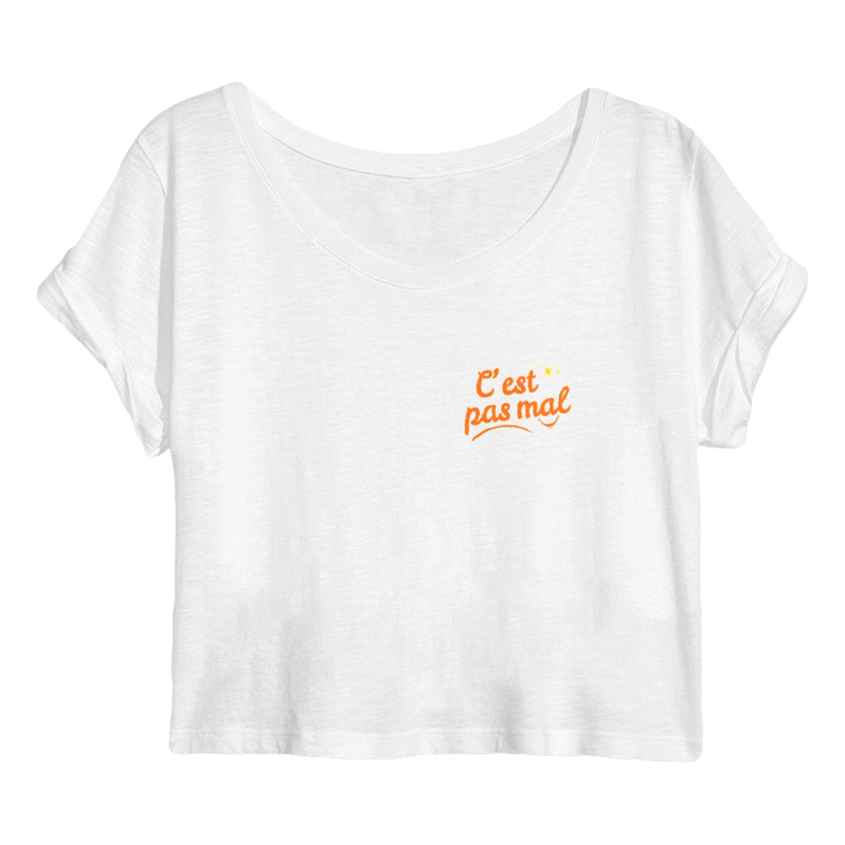 Crop top Femme C'est pas mal - face_blanc