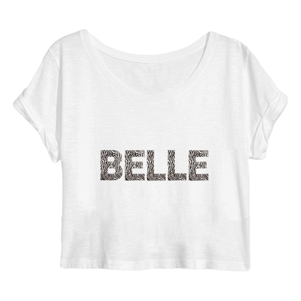 Crop top - BELLE - face_blanc