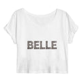 Crop top - BELLE - face_blanc