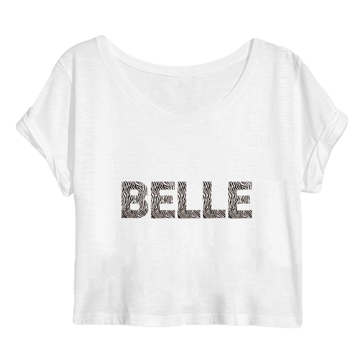 Crop top - BELLE - face_blanc