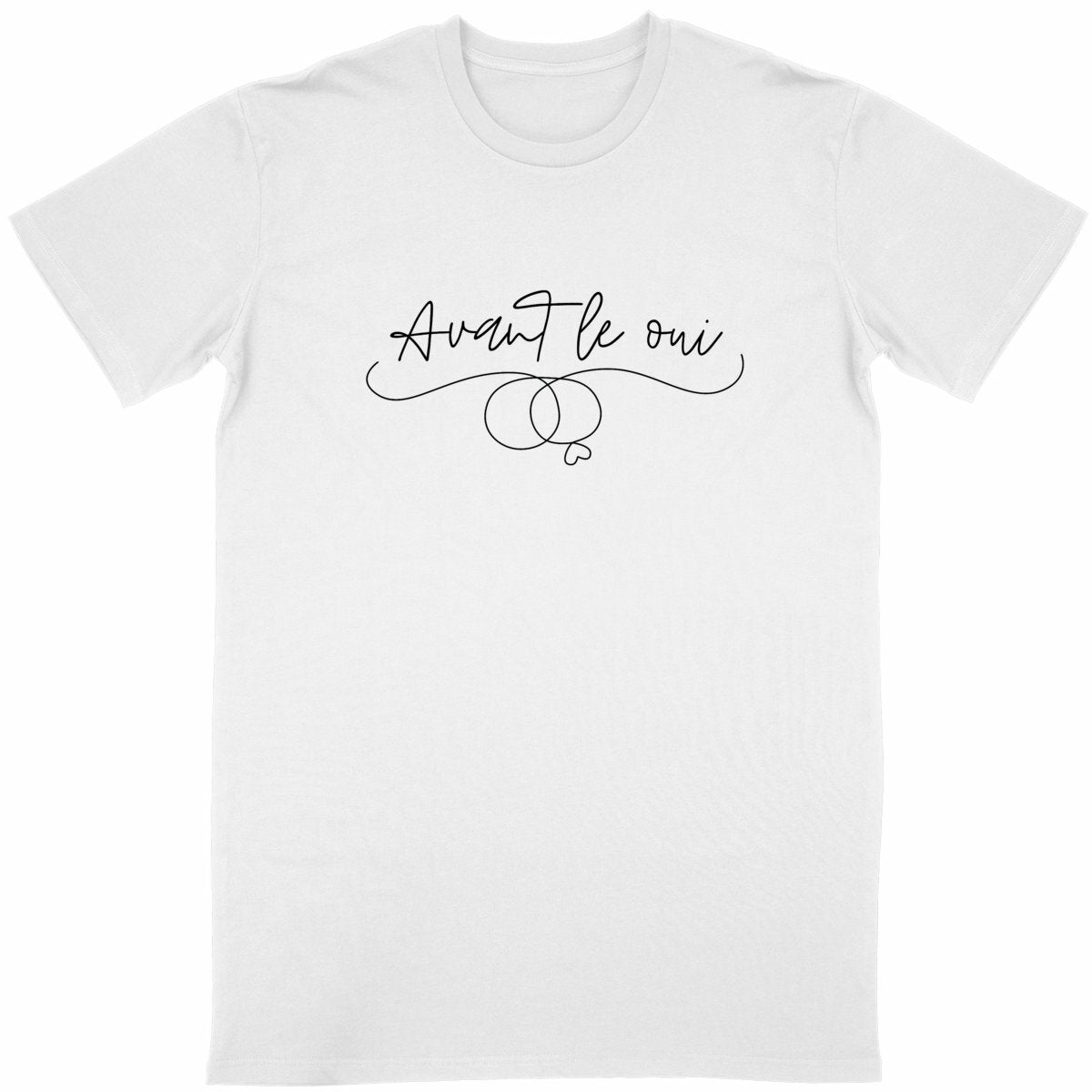 T-shirt Unisexe Classique - Avant le oui - face_blanc