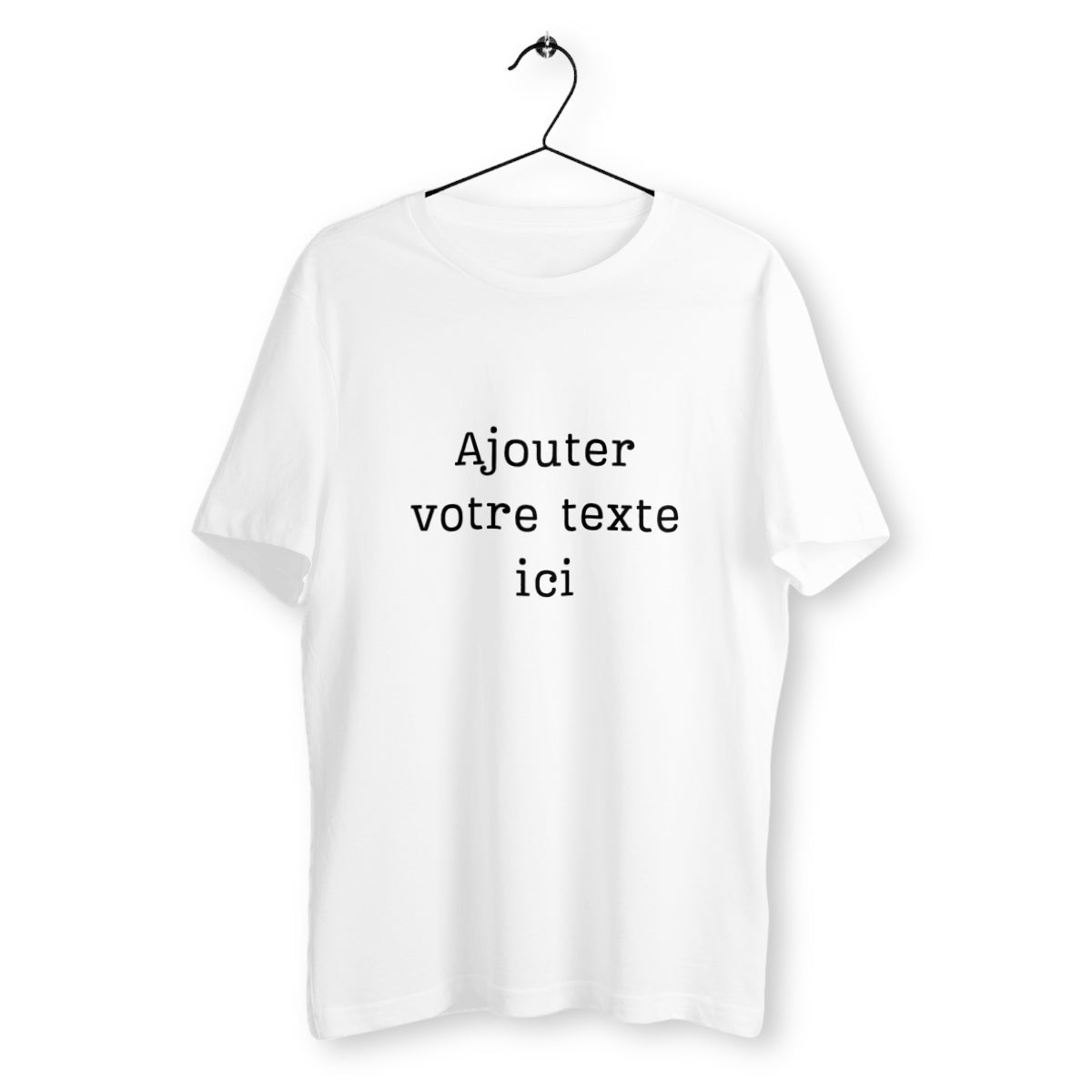T-shirt Unisexe Classique Blanc à personnaliser  - face_blanc