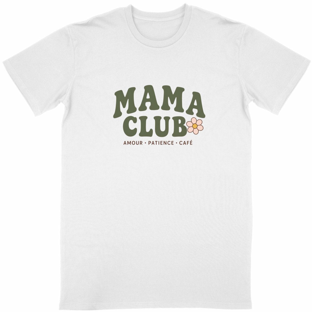 T-shirt Mama Club  - face_blanc