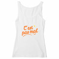 Débardeur Femme Cintré C'est pas mal - face_blanc