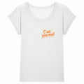 T-shirt Femme Slub C'est pas mal  - face_blanc
