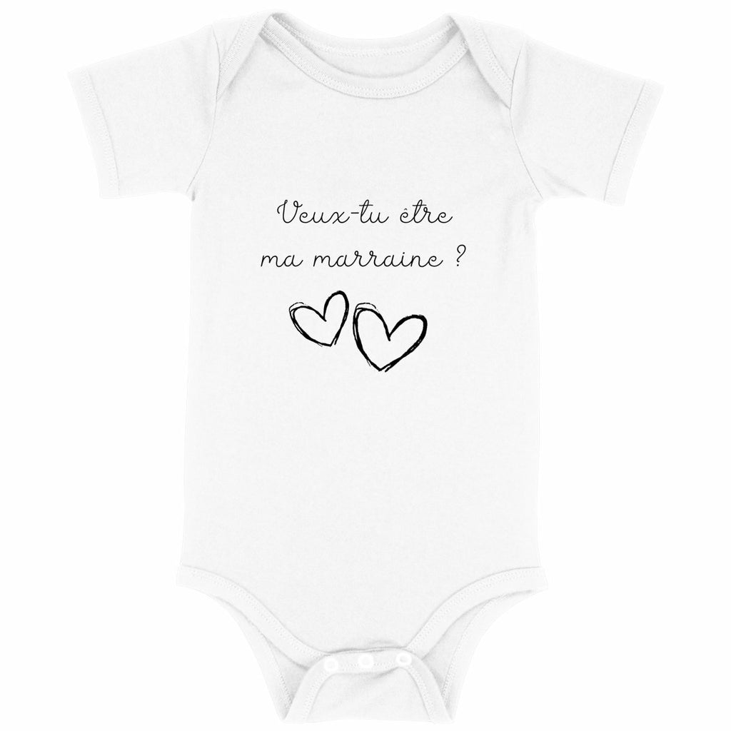 Body bébé - Marraine  - face_blanc