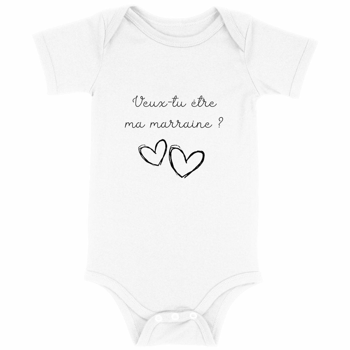 Body bébé - Marraine  - face_blanc