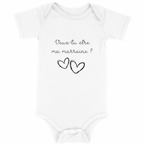 Body bébé - Marraine  - face_blanc