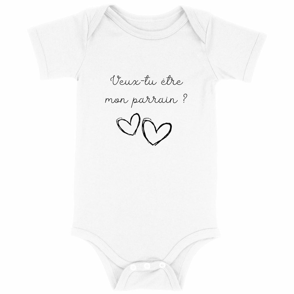 Body bébé - Parrain  - face_blanc