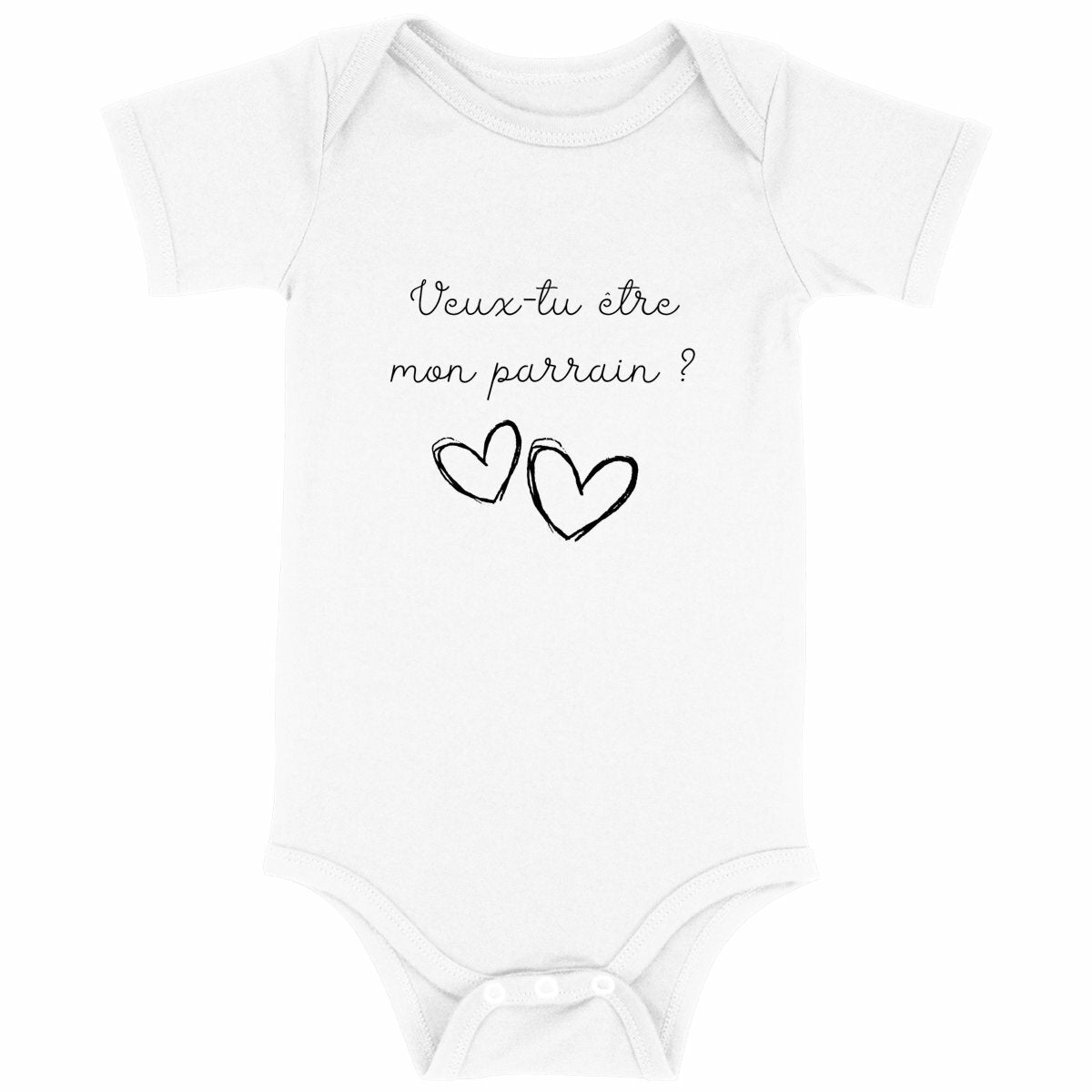 Body bébé - Parrain  - face_blanc