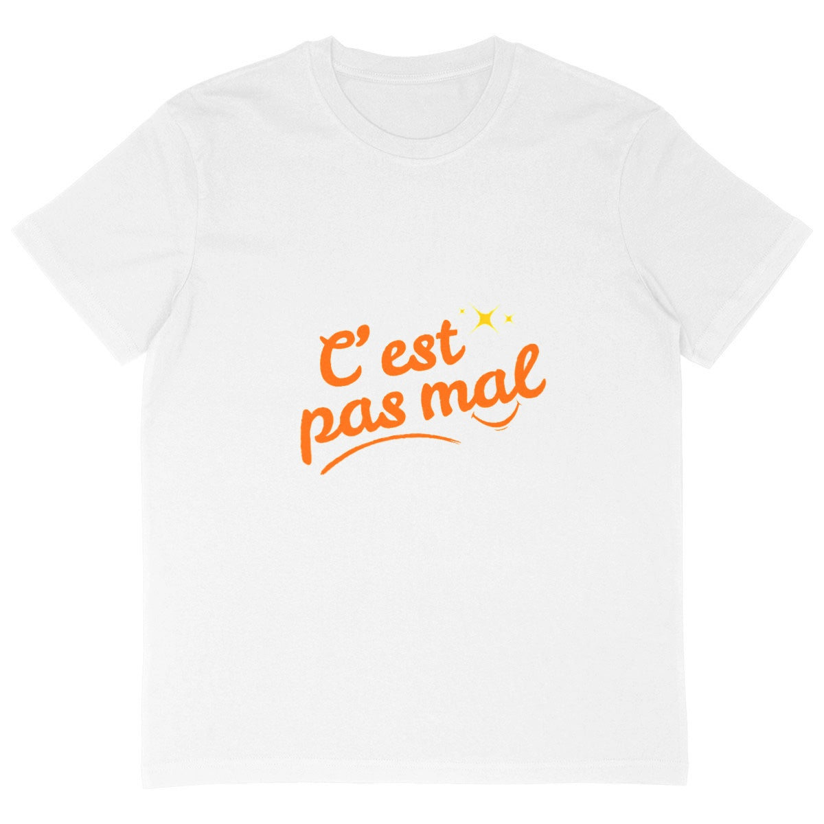 T-shirt Homme Oversized C'est pas mal - face_blanc
