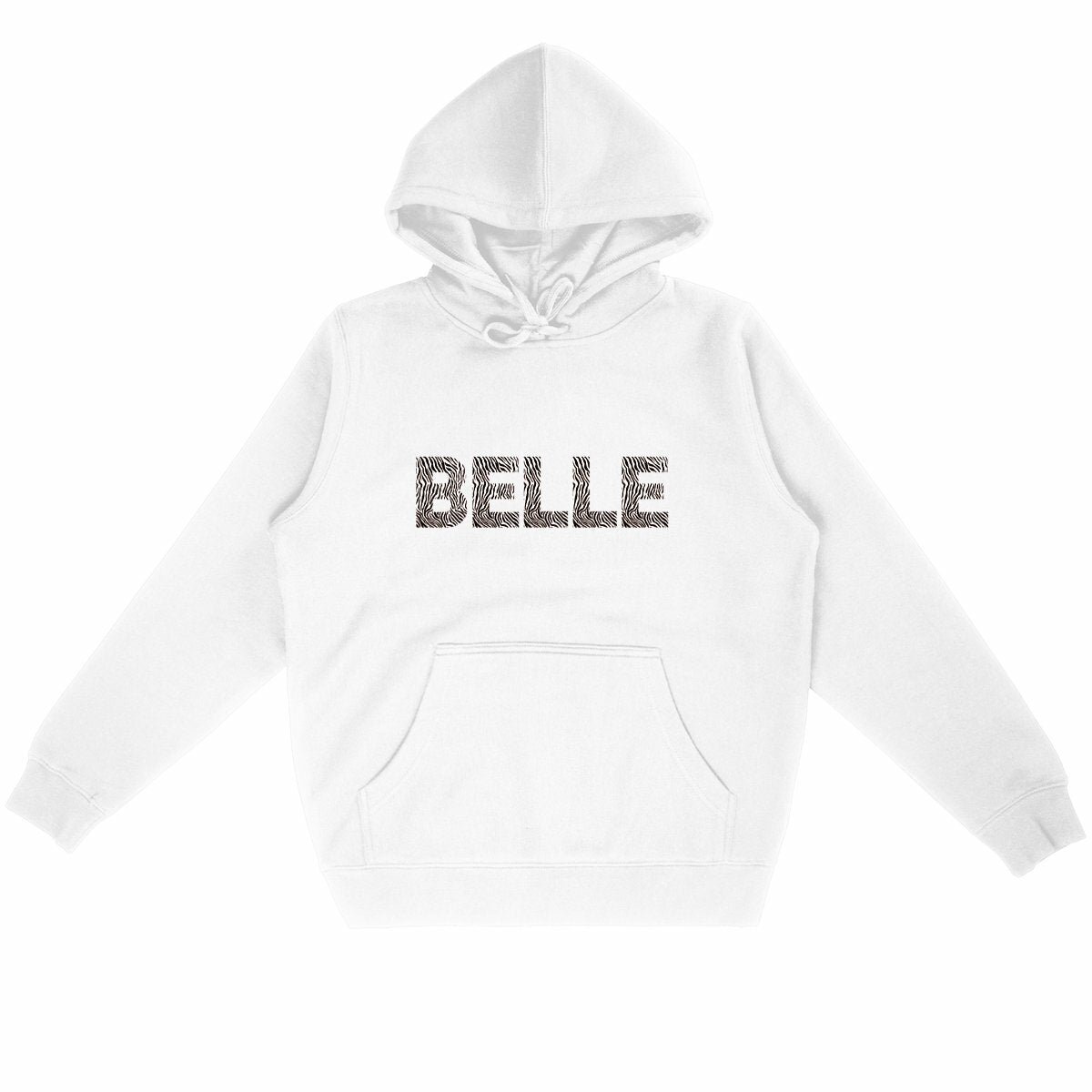 Sweat à capuche Léger - BELLE - face_blanc