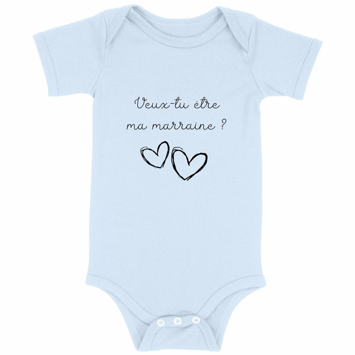 Body bébé - Marraine  - face_bleu