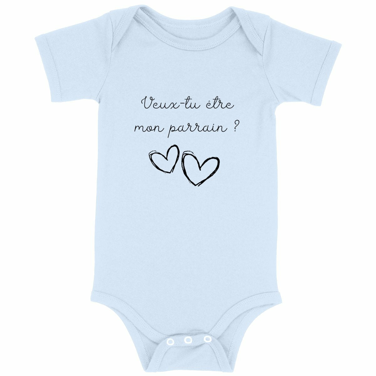 Body bébé - Parrain  - face_bleu