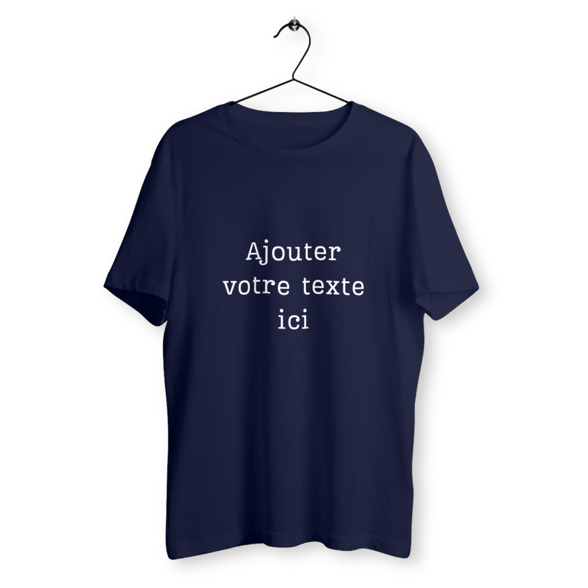 T-shirt Unisexe Classique à personnaliser  - face_bleumarine