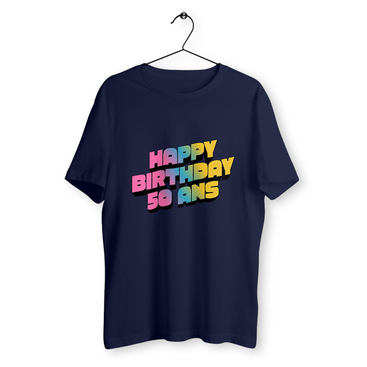 T-shirt Unisexe Classique SQ - 50 ans  - face_bleumarine