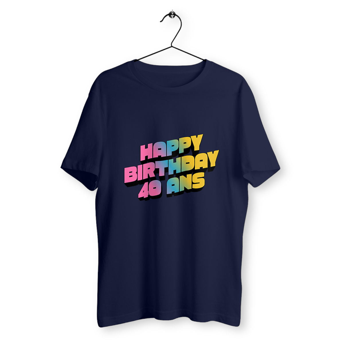 T-shirt Unisexe Classique SQ - 40 ans  - face_bleumarine