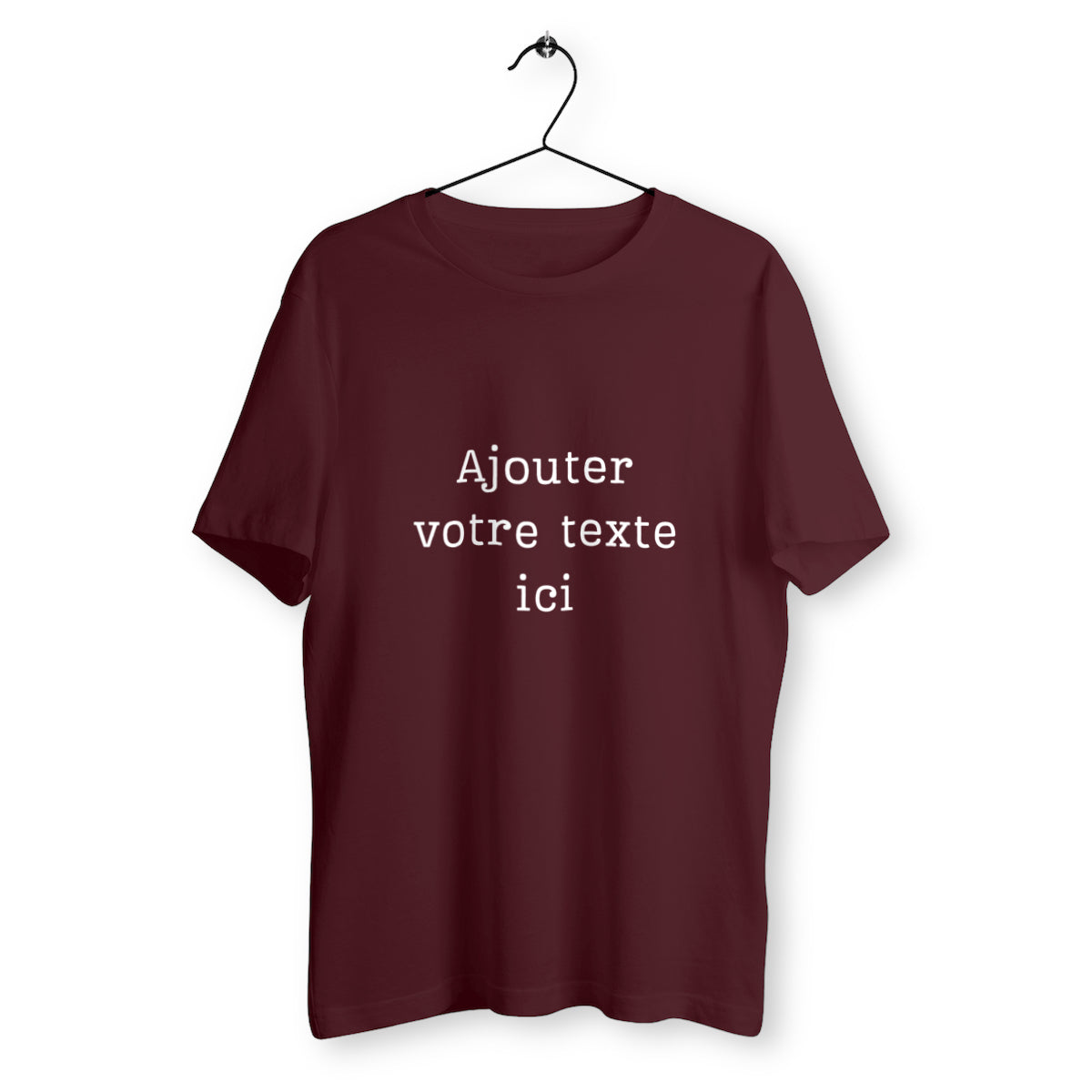 T-shirt Unisexe Classique à personnaliser  - face_bordeaux