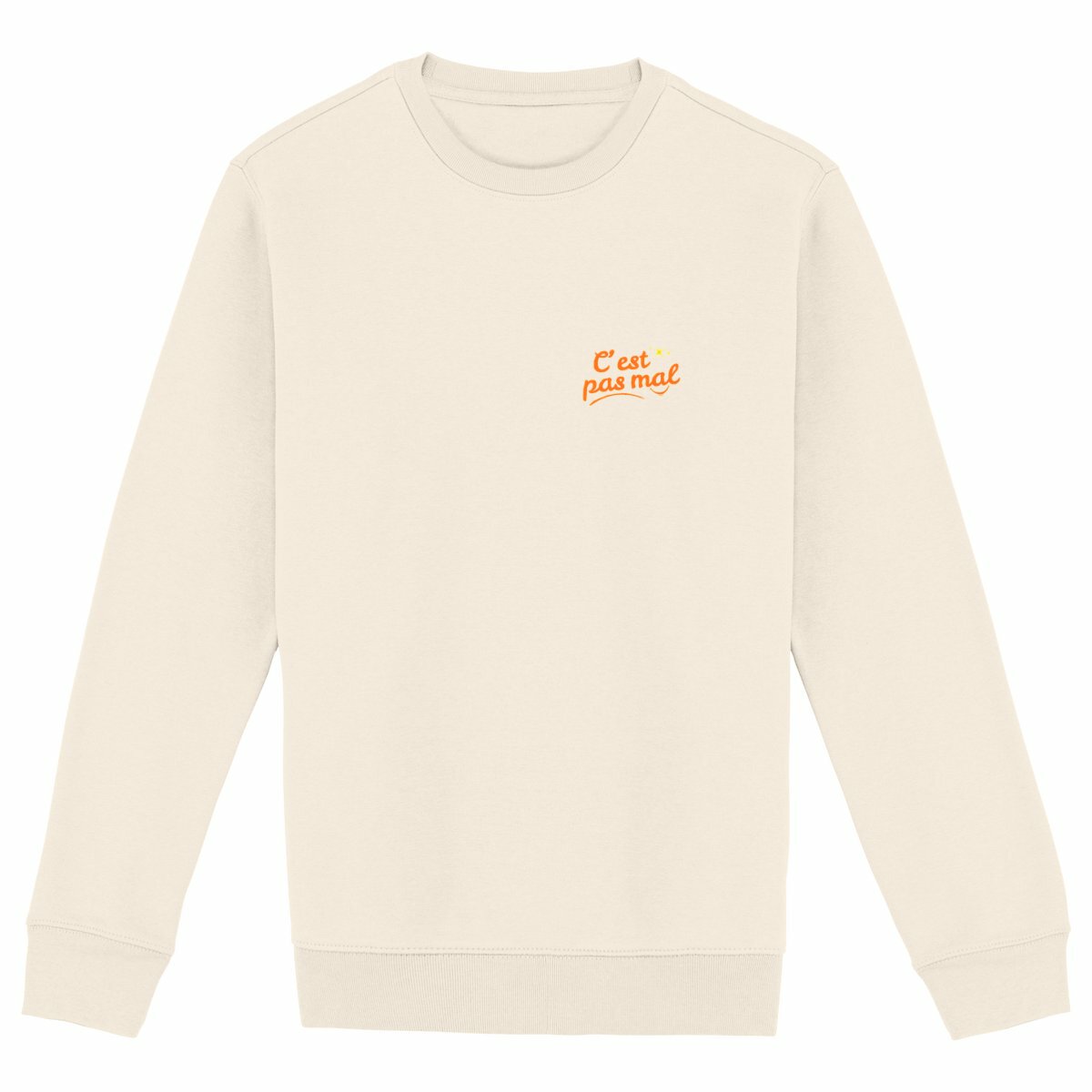 Sweat-shirt Epais Unisexe C'est pas mal - face_ivoire