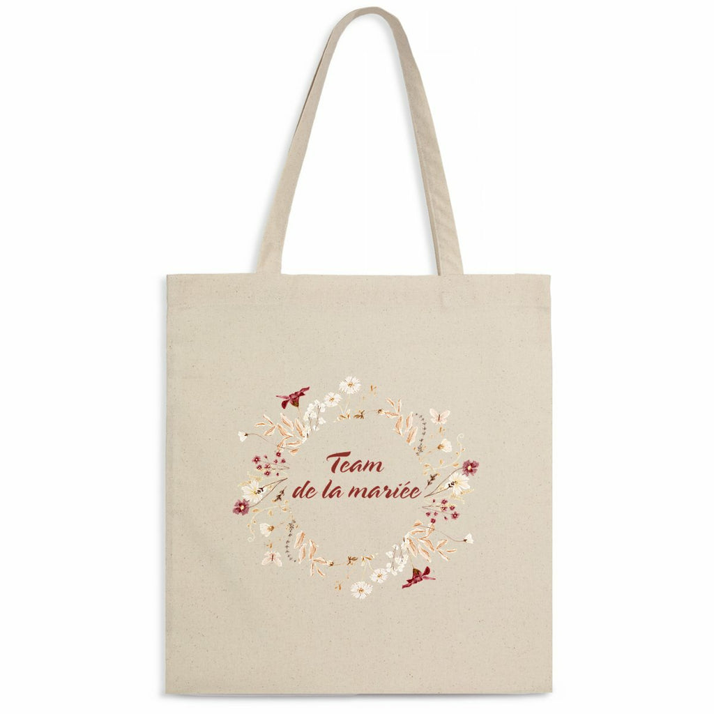 Totebag léger - Team de la mariée  - face_naturel