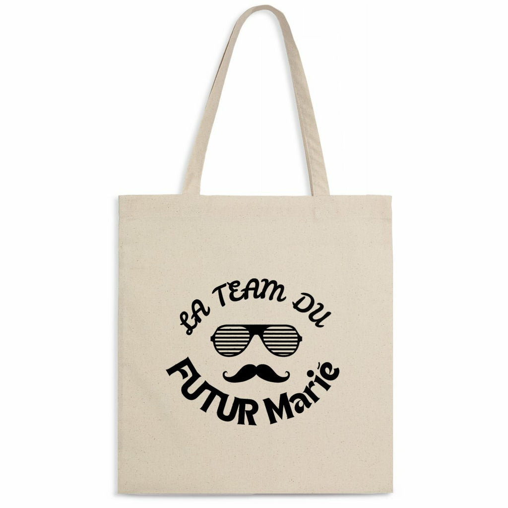 Totebag léger - La team du Marié  - face_naturel
