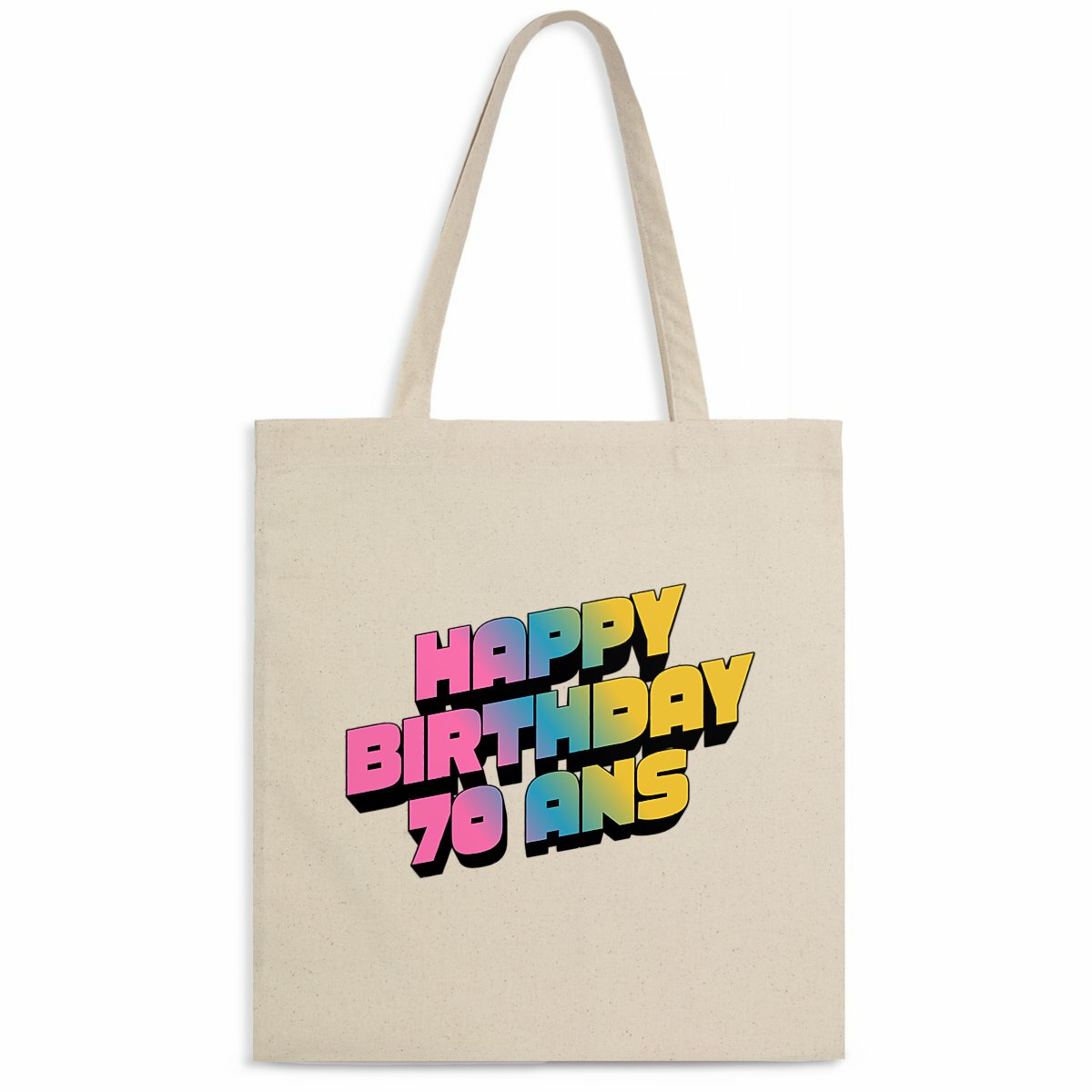 Totebag léger SQ - 70 ans  - face_naturel