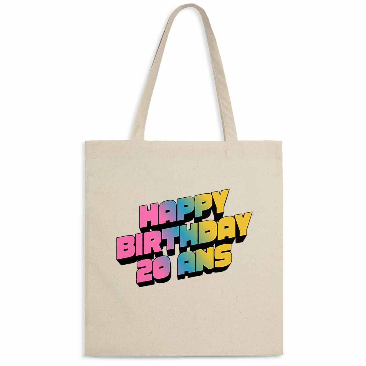 Totebag léger SQ - 20 ans  - face_naturel