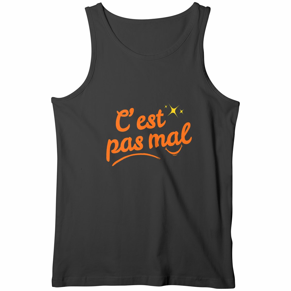 Débardeur Homme C'est pas mal - face_noir