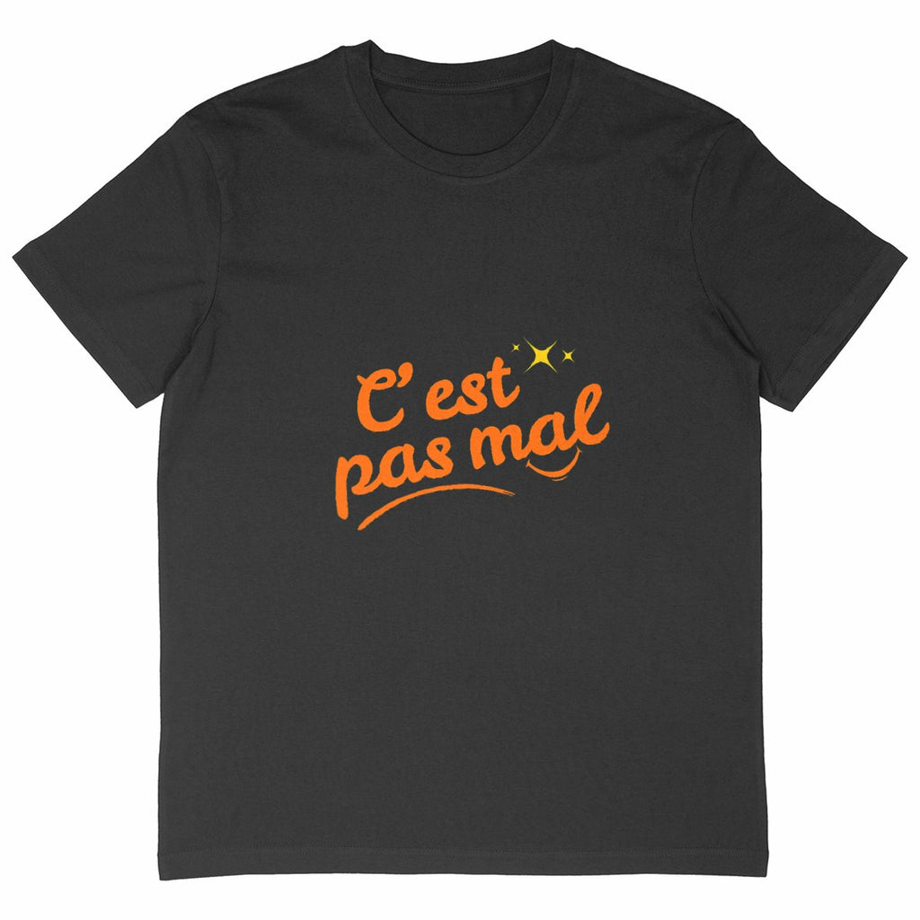 T-shirt Homme Oversized C'est pas mal - face_noir