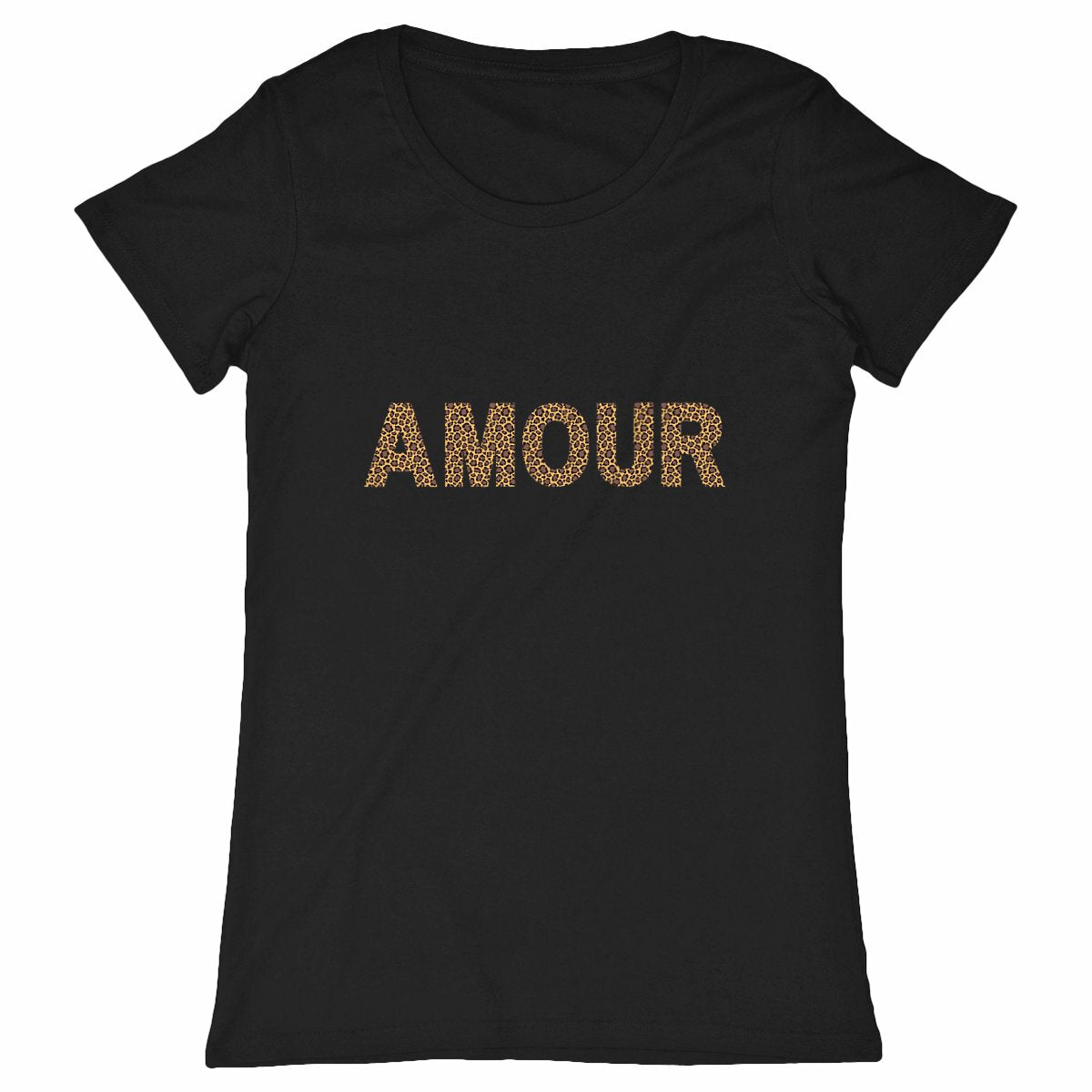 T-shirt Femme Classique - AMOUR - face_noir