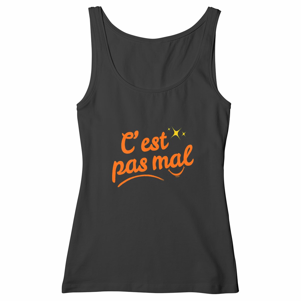Débardeur Femme Cintré C'est pas mal - face_noir