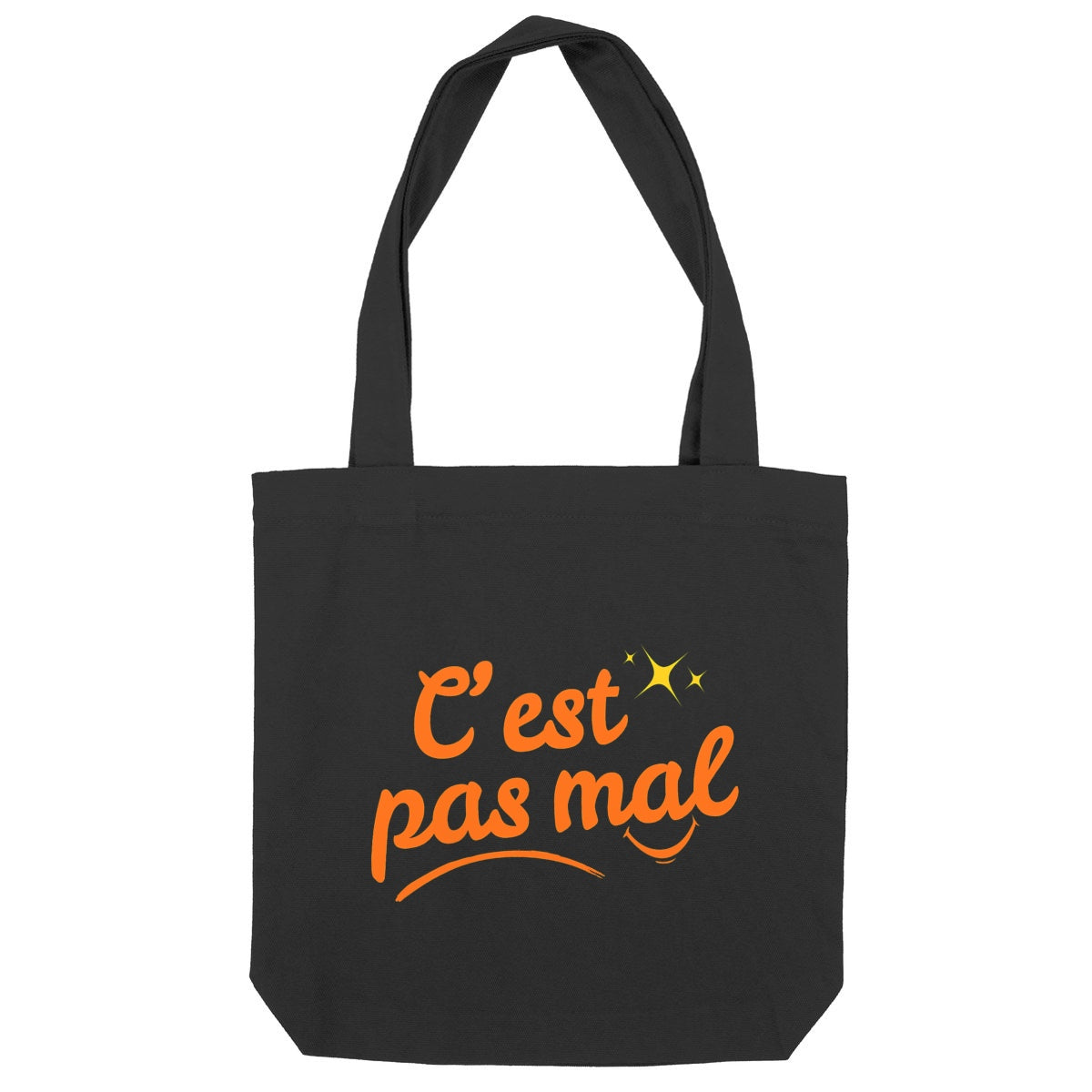 Totebag épais C'est pas mal - face_noir