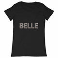 T-shirt Femme Classique - BELLE - face_noir