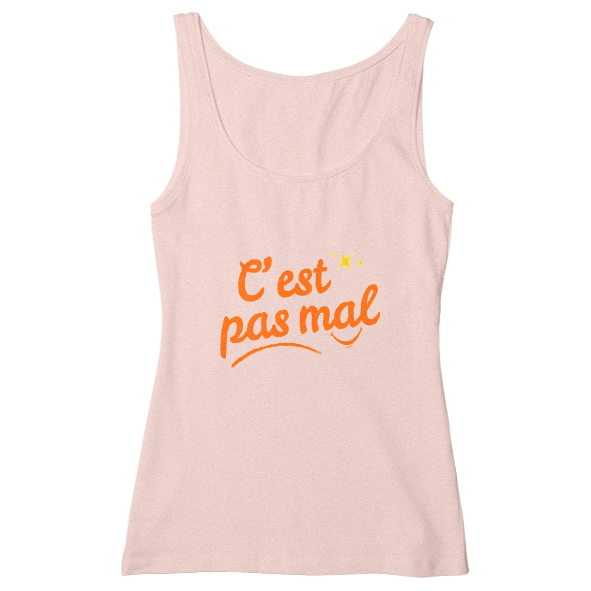 Débardeur Femme Cintré C'est pas mal - face_rose